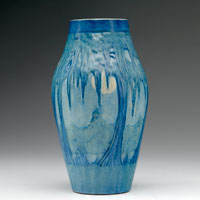 Ultra glazed blue vase